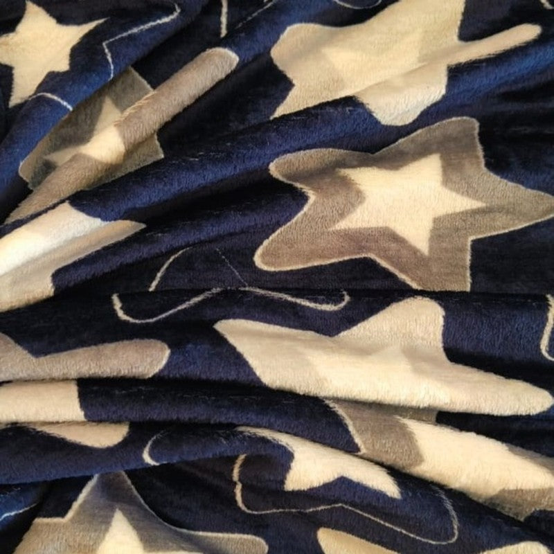 Bluetide Abstract Woolen Blanket (Blue) - 210 GSM media 6