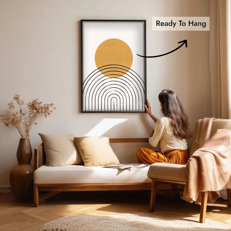 Radiant Balance Canvas Wall Painting With Black Frame media 7