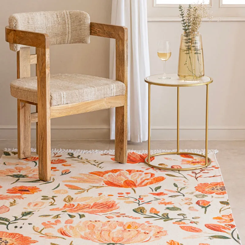 Padhmaja Handwoven Cotton Rug media 5