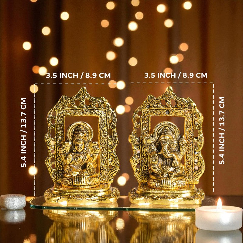 Amaris Lakshmi & Ganesh Idols & Sets - Set Of Two media 7