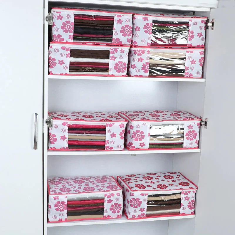 Aura Floral Saree Cover - Set Of Eight media 3