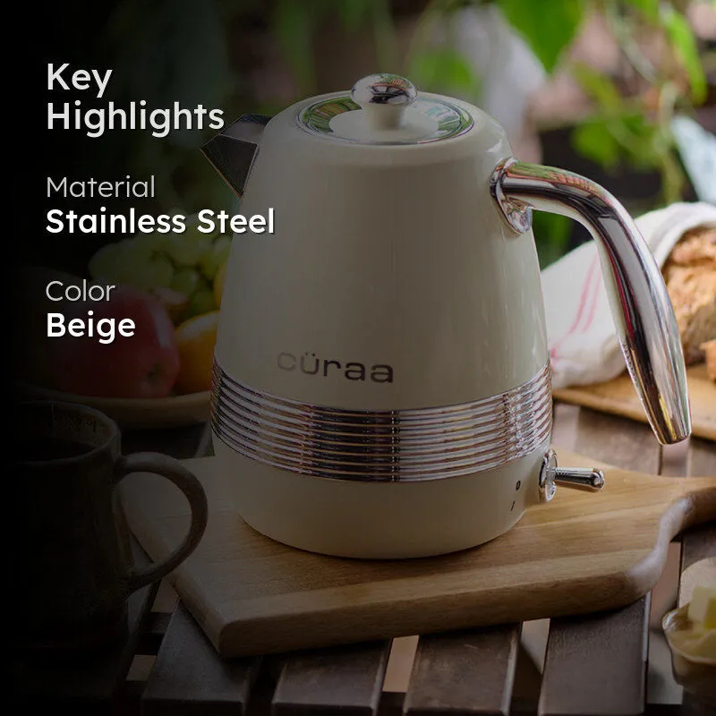 Cüraa By YFL Home Retro Electric Kettle (Beige/2000 W) - 1.8 Litre media 2