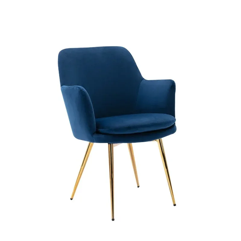 Livora Metal Accent Chair - Blue media 3