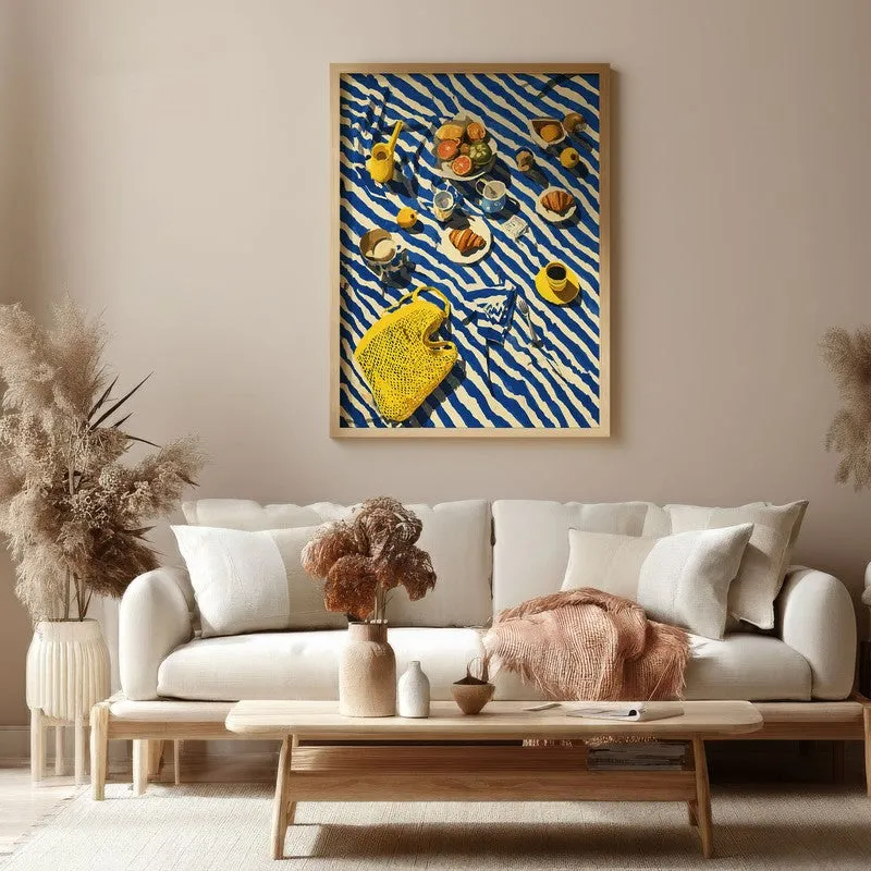 Bistrova Canvas Wall Painting With Brown Frame media 4