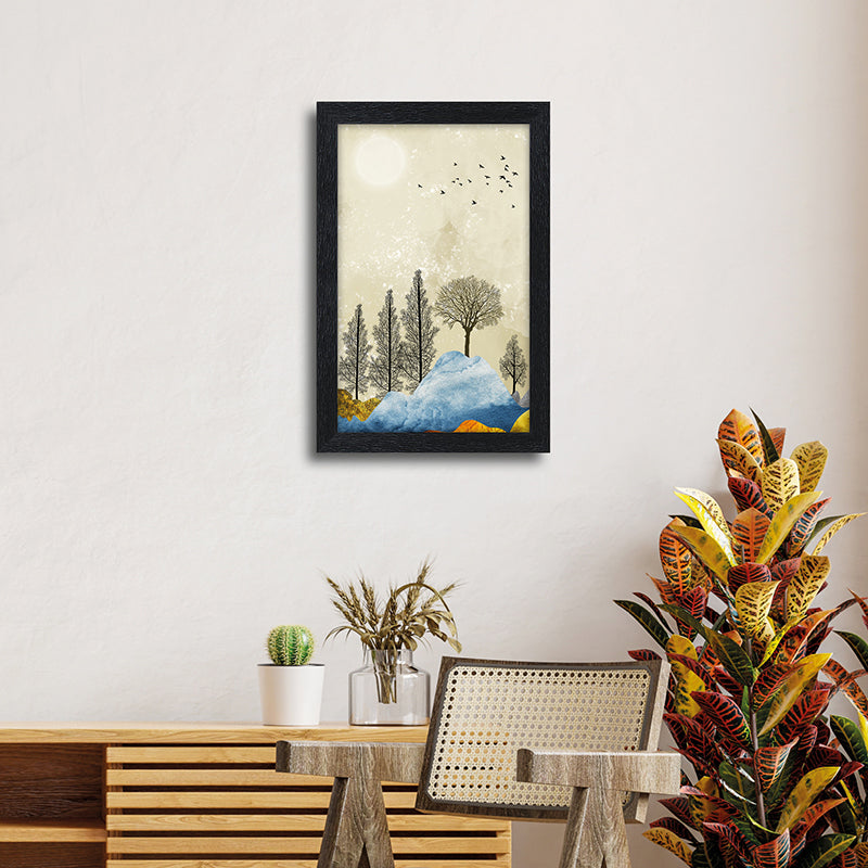 Forest Silhouette Wall Painting