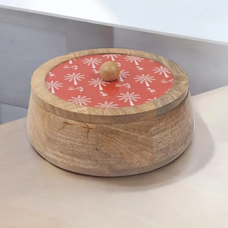Rasva II Wood Roti Box - Red media 1