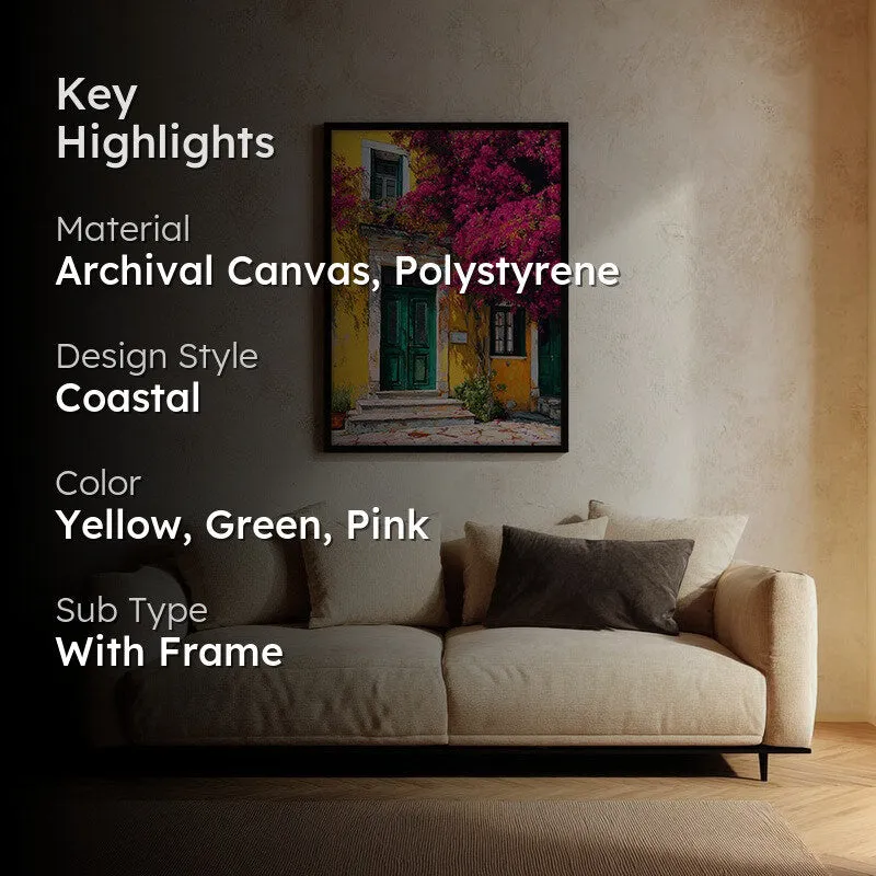 Blooming Wall Canvas Wall Painting - Black Frame media 2