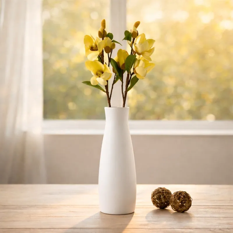 Blushora Plastic Artificial Flower (Yellow) - Set Of Two media 6