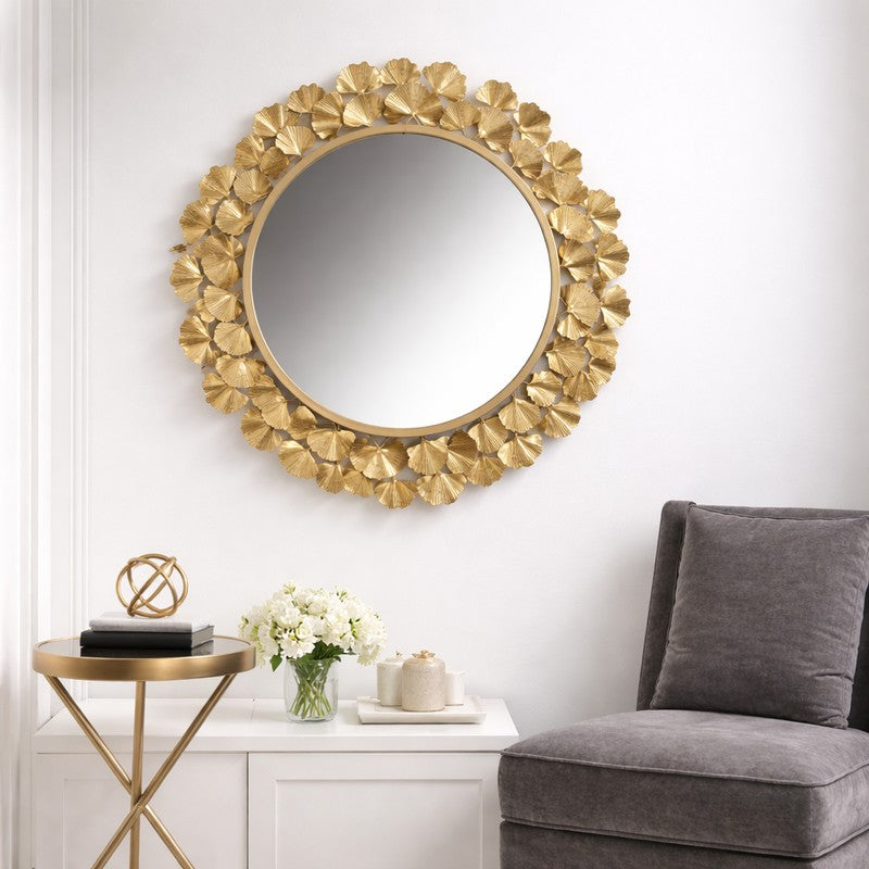 Azure Petal Frame Wall Mirror