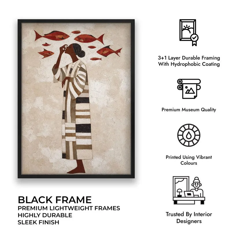 Soraya Travel Illustration Canvas Wall Painting With Black Frame media 7