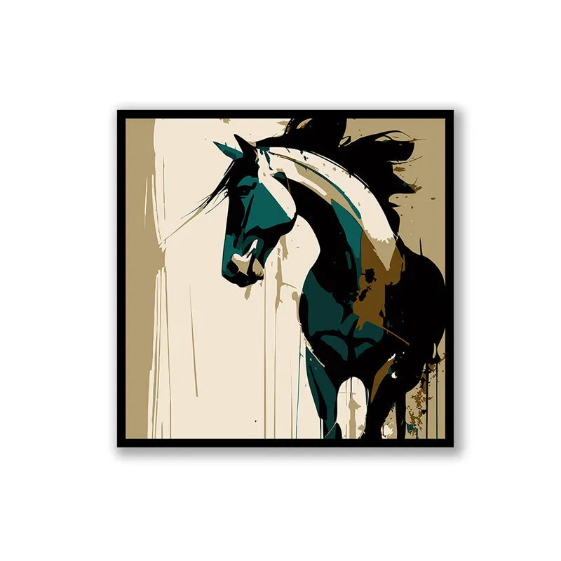 Stallion Lines Wall Art with Black Frame media 3
