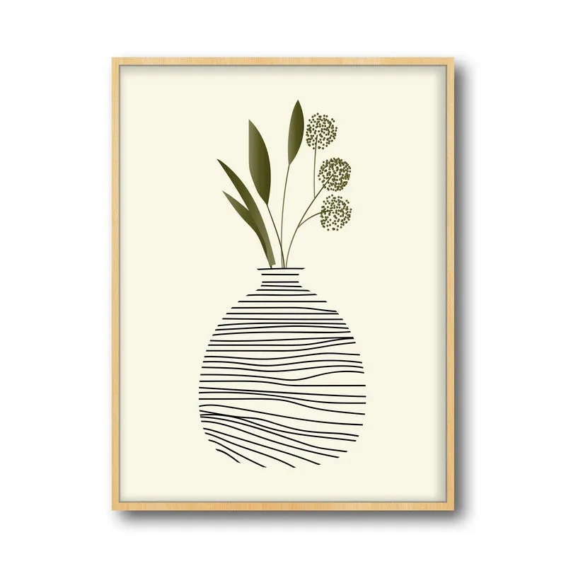 Woven Sanctuary Archival Canvas Wall Art - Natural Brown Frame media 5