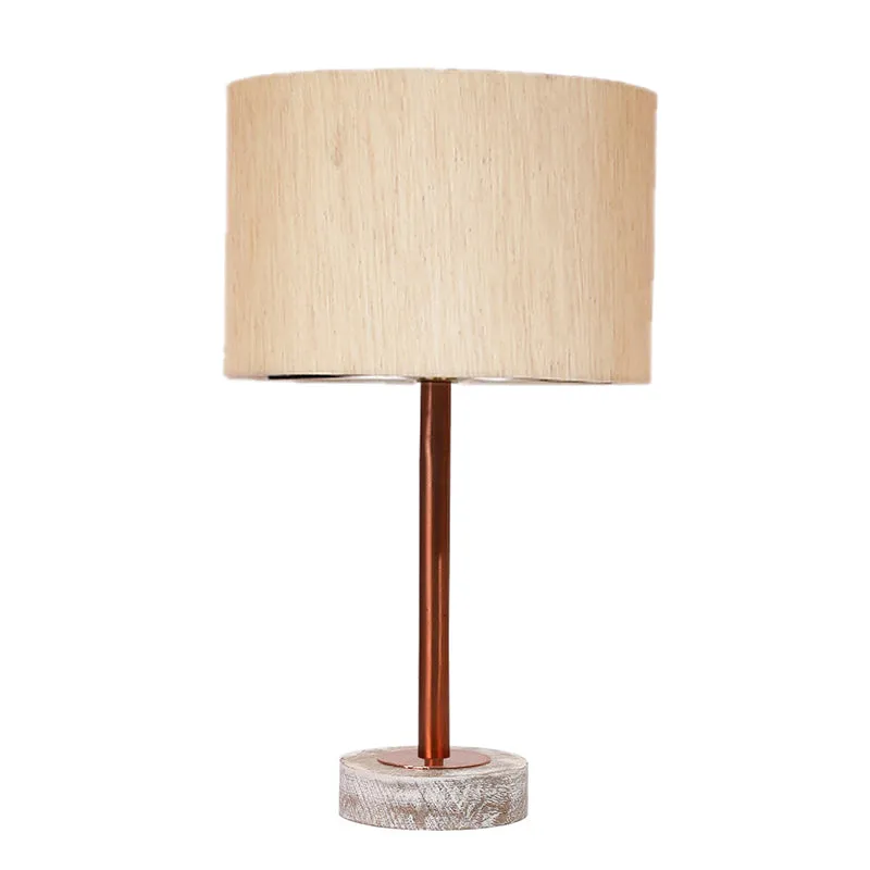 Cotin I Rodin Wooden Table Lamp - OffWhite,Copper,White media 4