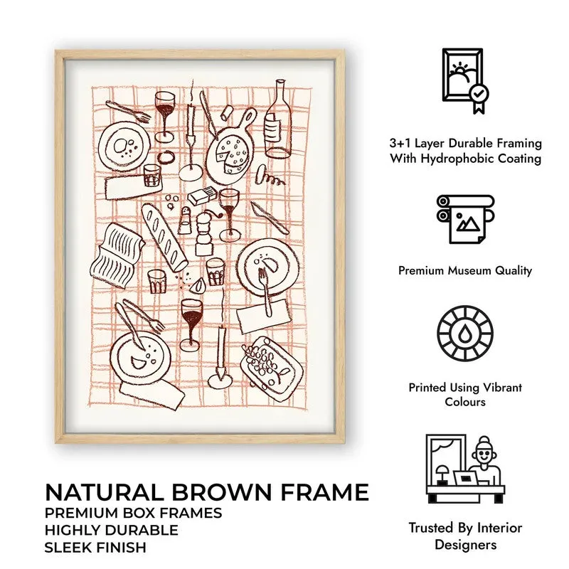 Bistro Bloom Archival Canvas Wall Art - Brown media 11