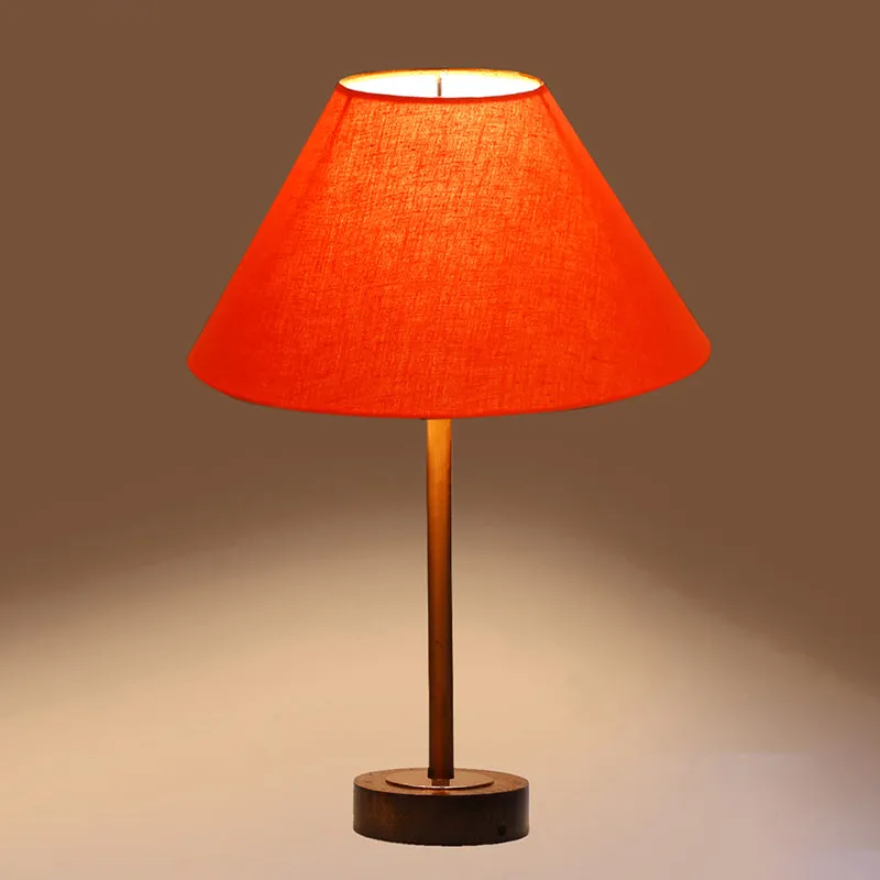 Cotin II Rodin Wooden Table Lamp - Orange,Copper,Brown media 6