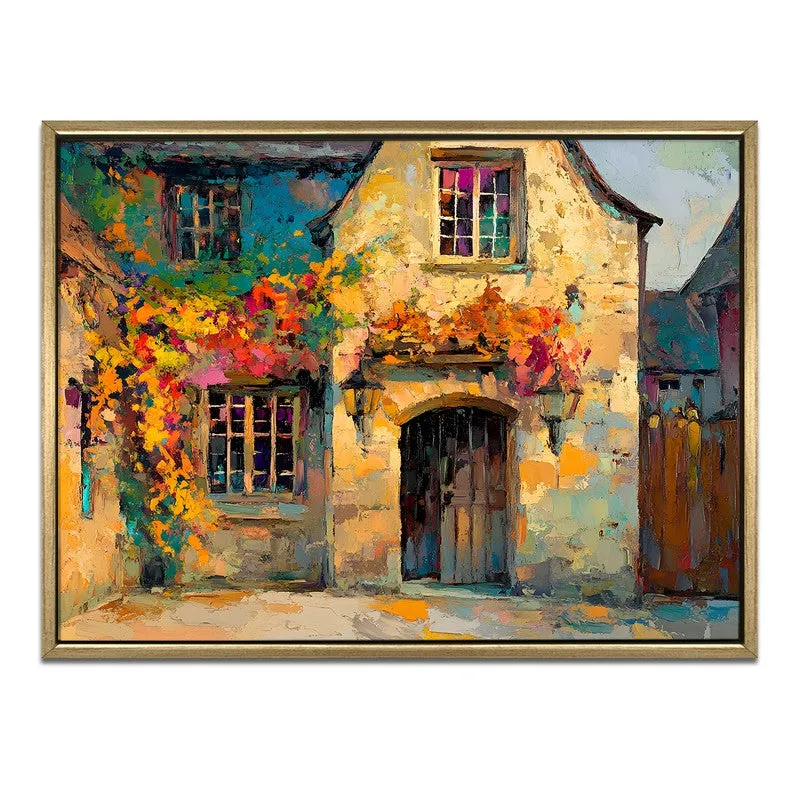 Dappled Memory Canvas Wall Painting With Frame media 3