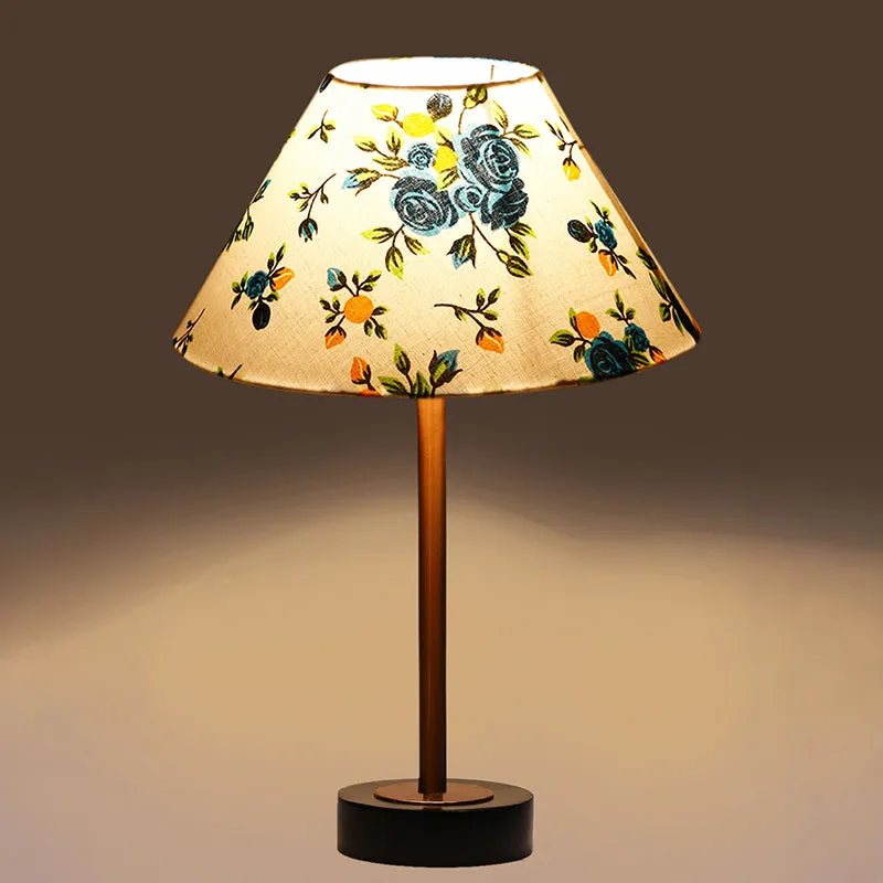Fleur Cone Wooden Table Lamp - Multicolor media 6