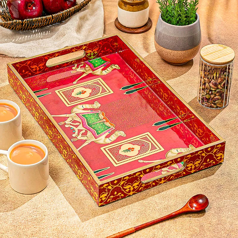 Camel Carriage Serving Tray media 1