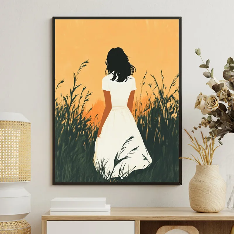 Bliss Of Solitude Wall Canvas Art With Resin Frame media 1