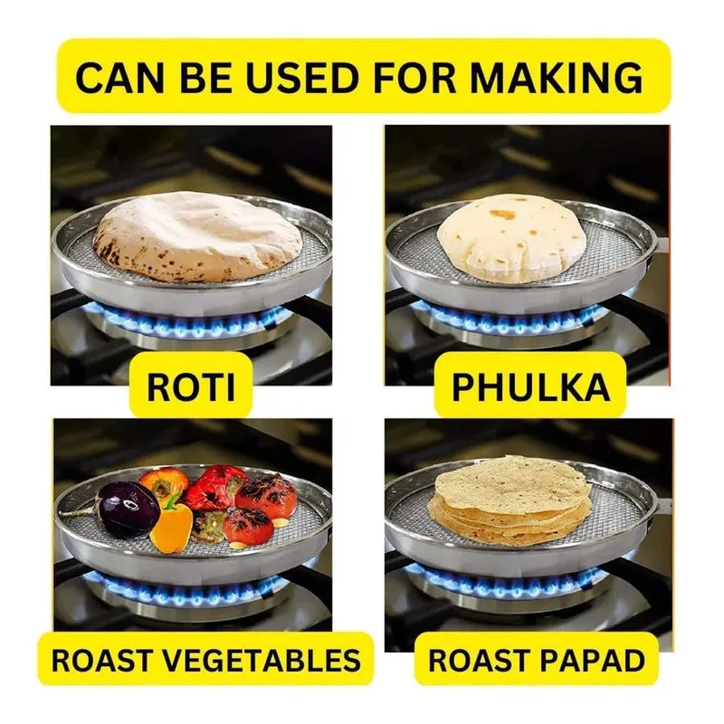 Durable Steel Roti & Chapati Grill Mesh with Handle media 5