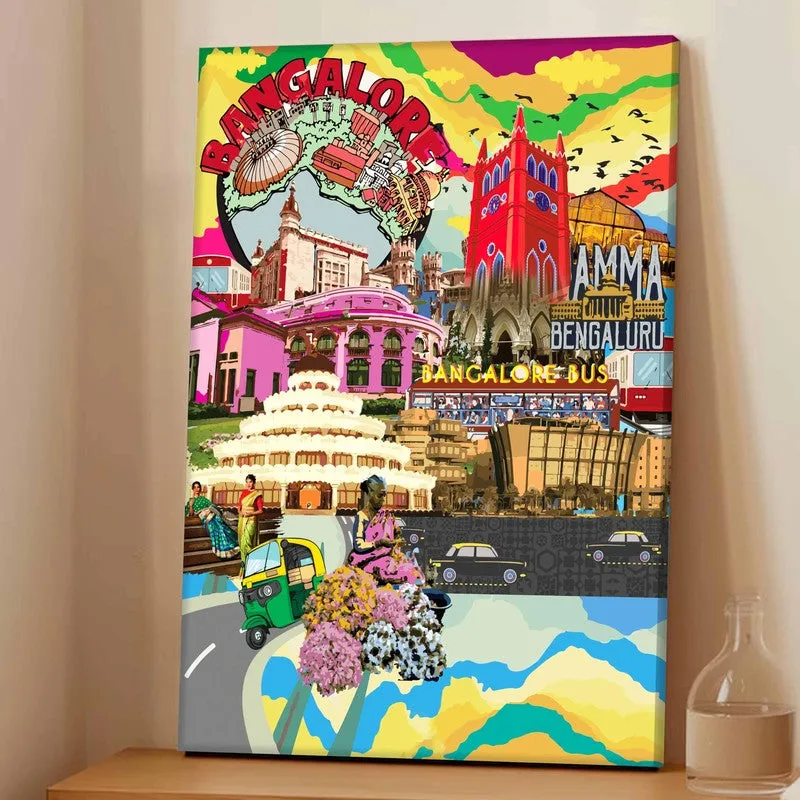 Bangalore City Canvas Wall Art media 5