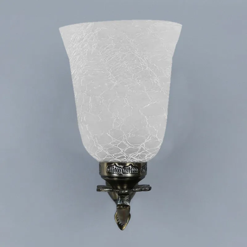 Crystal Bloom Ornate Floral Glass Wall Lamp media 6