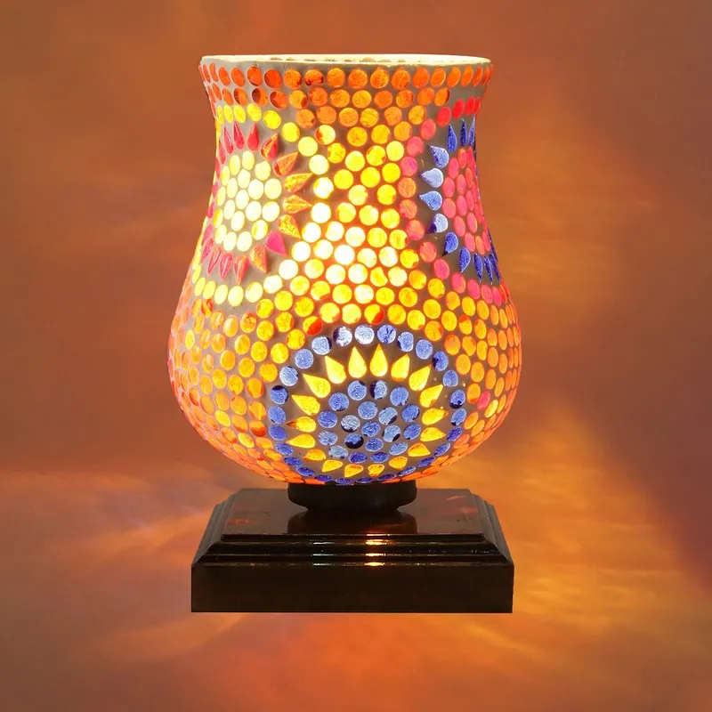 Stellara Mosaic Glass Table Lamp - Multicolor media 8