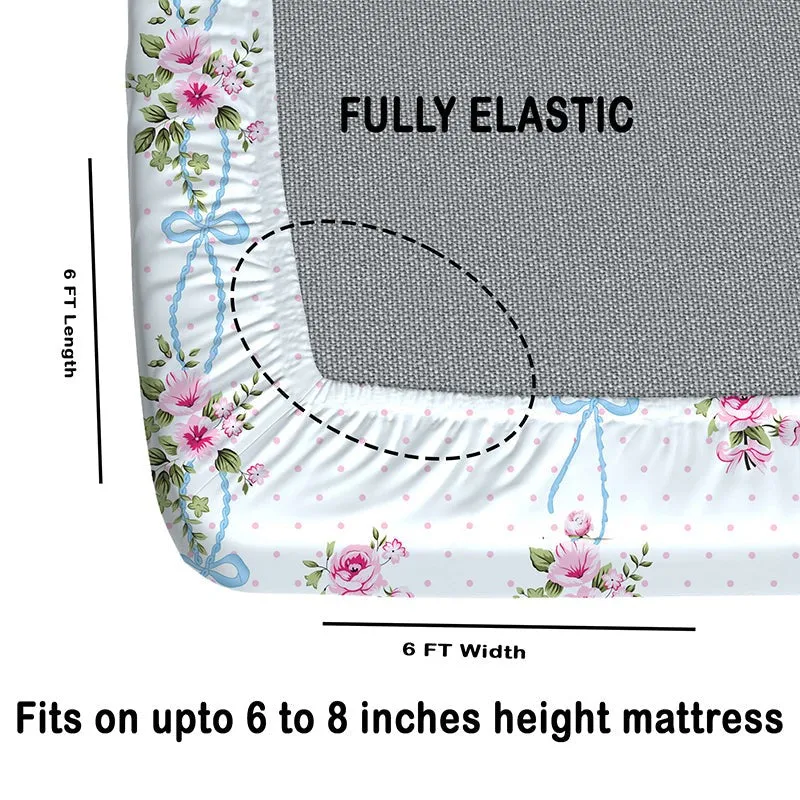 Hilda Fitted Microfiber Microfiber Bedsheet (Pink) - 150 GSM media 6