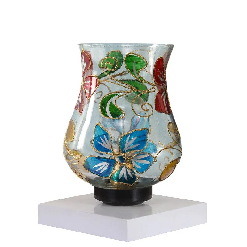 Auralix Mosaic Glass Table Lamp With Wooden Base - Multicolor media 6