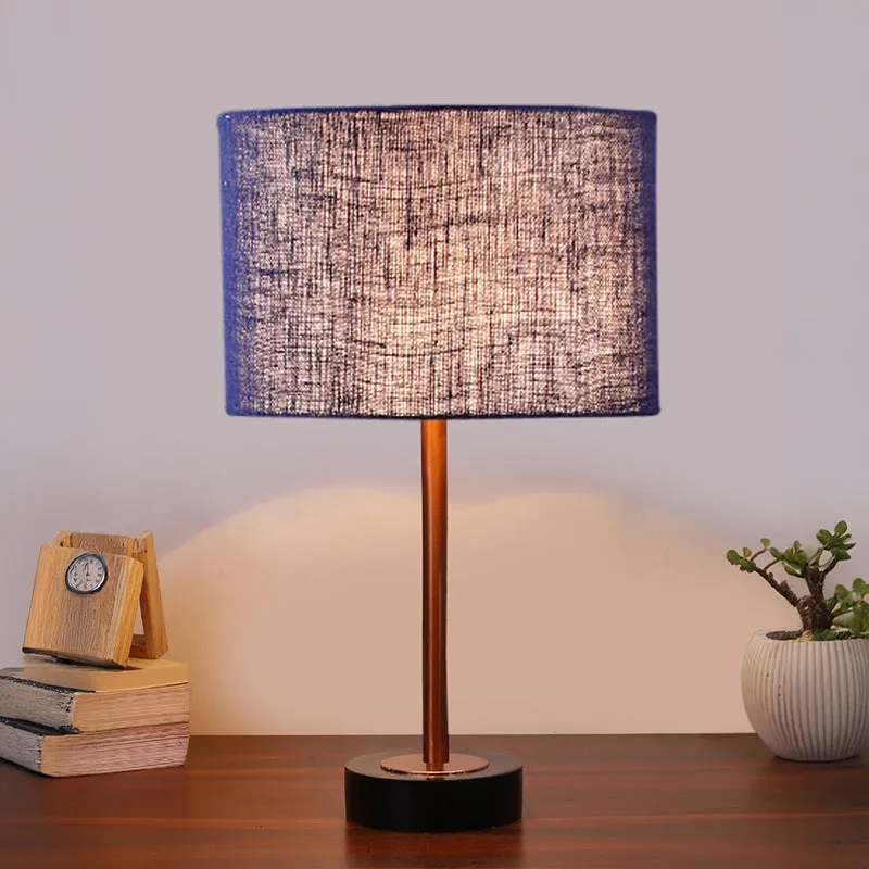 Sienna I Rodin Wooden Table Lamp - Blue,Copper,Black media 2
