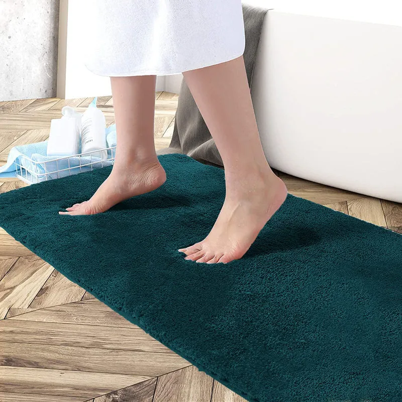 Nuo Luxe Micro Fiber Runner Rug - Teal media 1