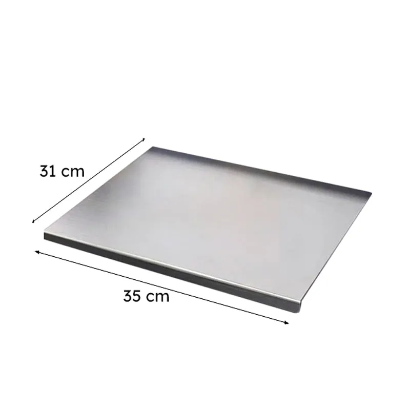 Rectangular steel board shown on a plain background