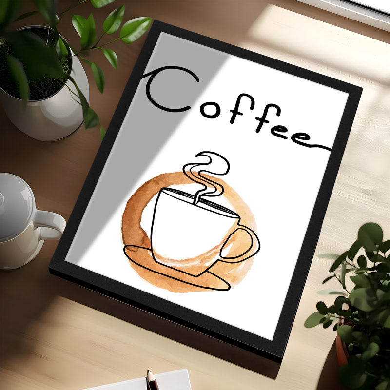Coffee & Wine Wall Art With Frame - Set Of Two media 4
