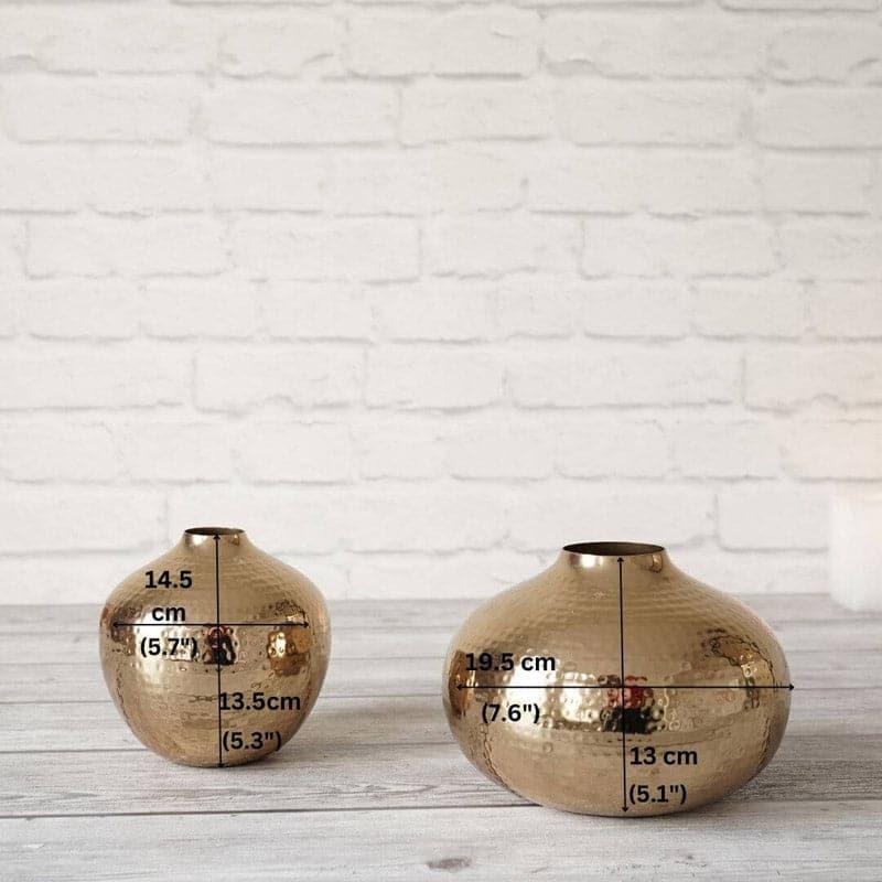 Jemima Metal Vase - Set Of Two media 4