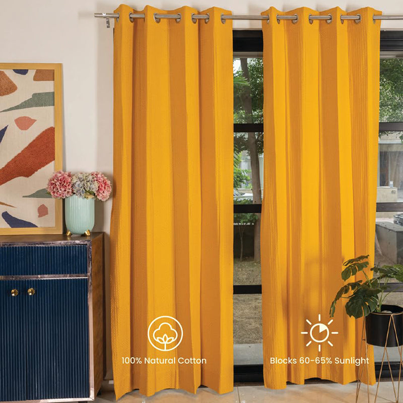 Urban Space Blyss Curtain (Orange) - Set Of Two media 3