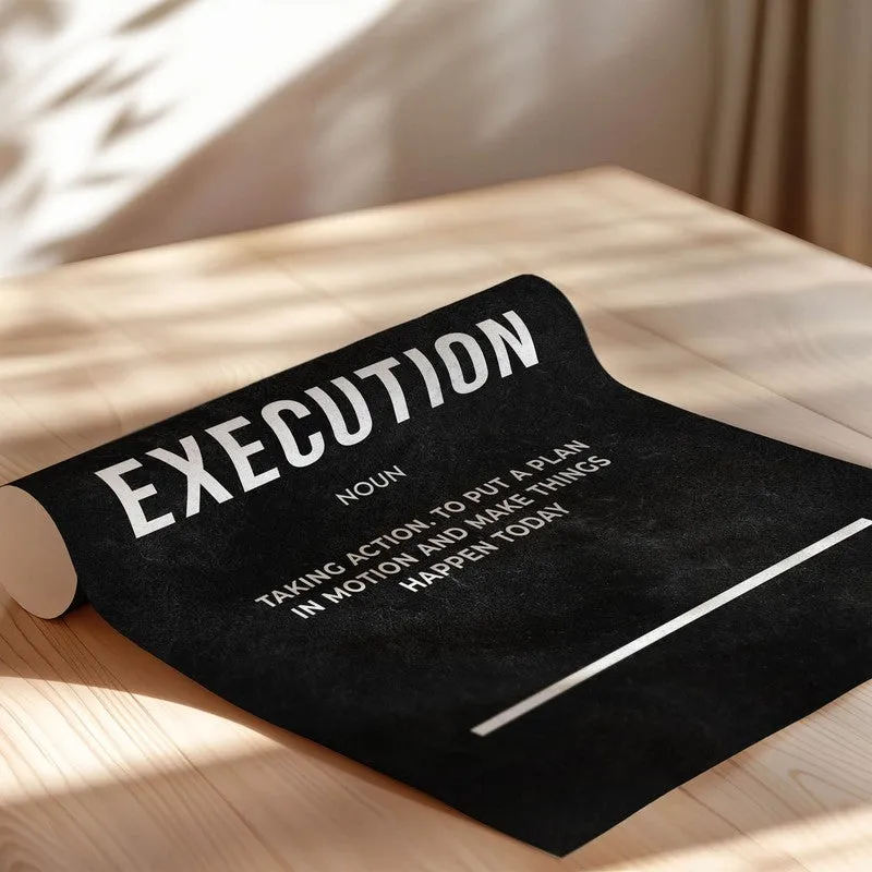 Execution Inspiration Wall Poster media 7
