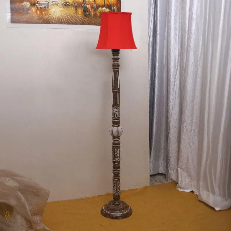 Colton Cone Floor Lamp - Red media 3