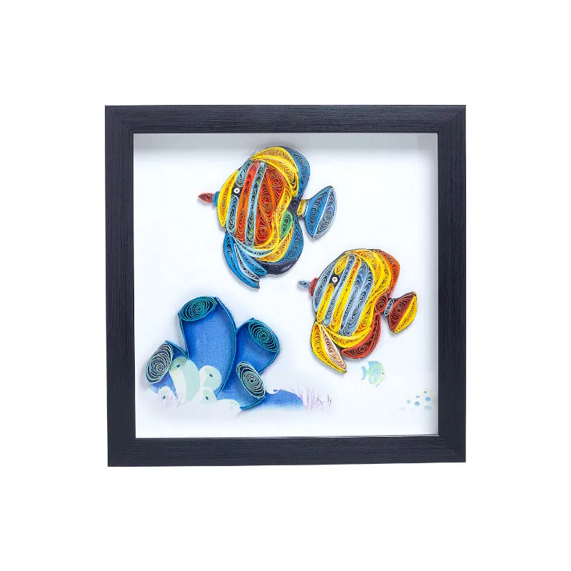 Fishy Tale Handcrafted Wall Art media 3