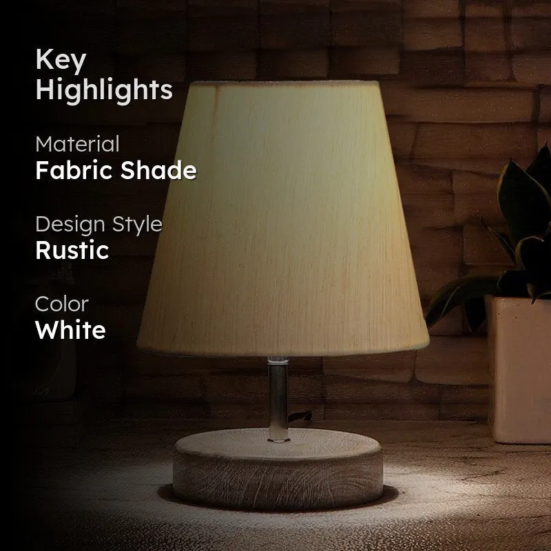 Renvo Fabric Table Lamp - White media 2
