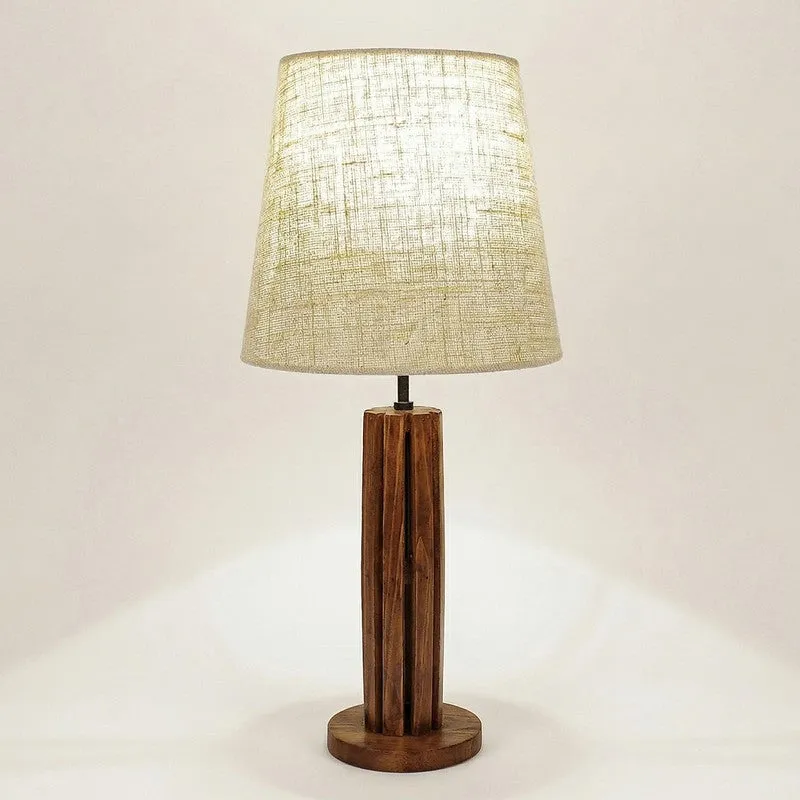 Neutral Nest Wooden Table Lamp media 4
