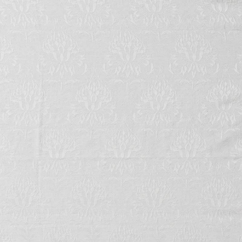 European Baroque Floral Single Curtain (White) media 4
