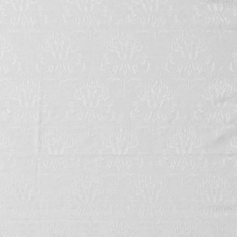 European Baroque Floral Single Curtain (White) media 4