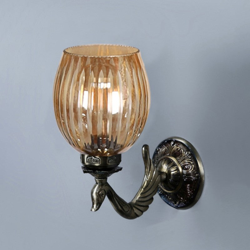 Vintage Glow Swan Neck Glass Wall Lamp media 5