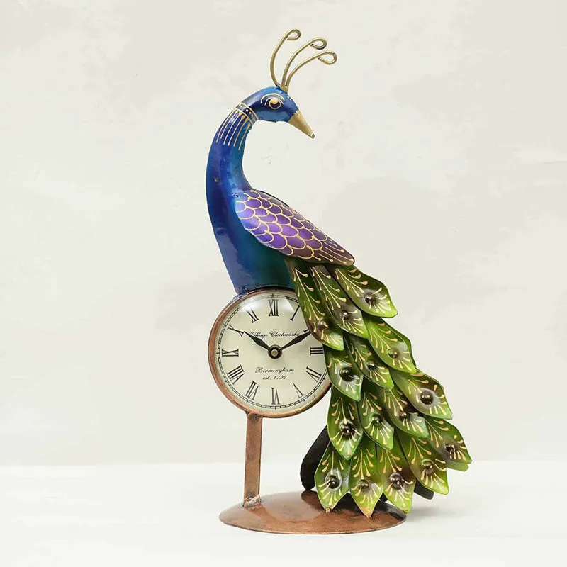 Mayura Showpiece with Clock media 4