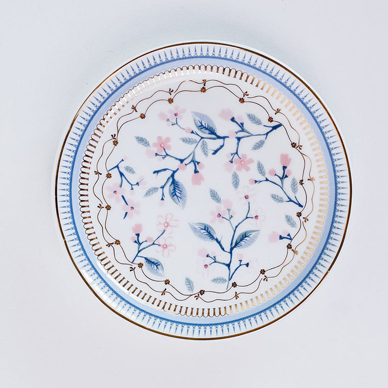 Magique: River of Flowers Bone China Snack Plates - Set of Four media 4