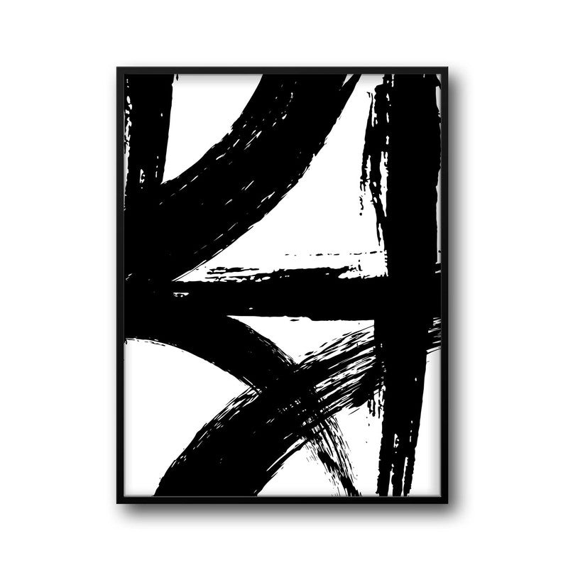 Strokes Of Shadow Framed Canvas Wall Painting media 6