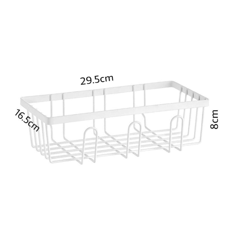 Ivora Stick-on Storage Wall Shelf - White media 5