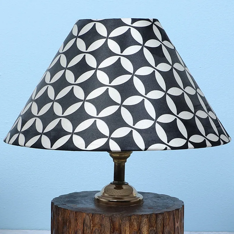 Tatami Trunk Printed Mango Wood Table Lamp - Black,White,Brown media 4