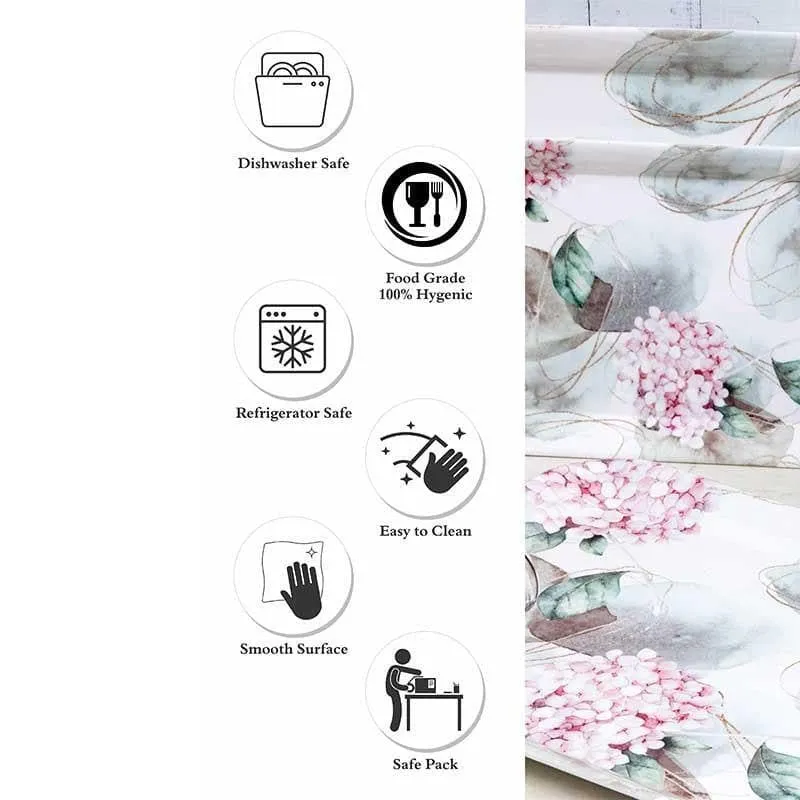 Clustered Blooms Platters - Set of Three media 7