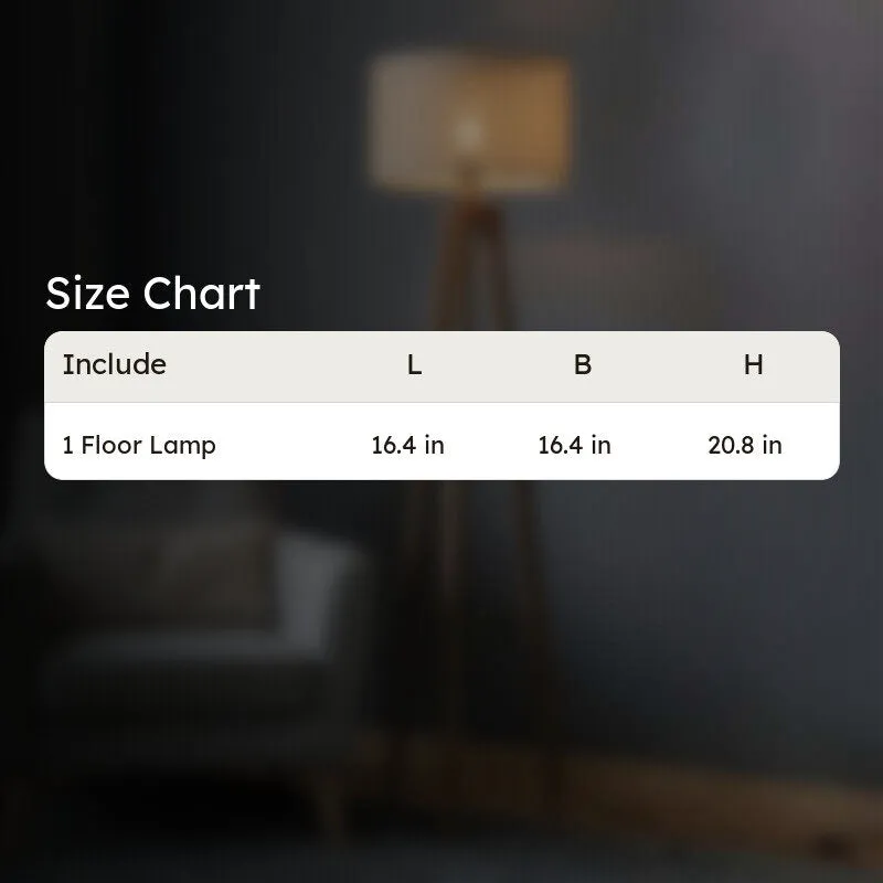 Tripod Hex Acacia Wood Floor Lamp media 14